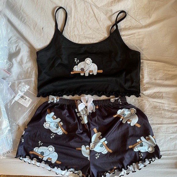 Other - Cute Koala Print Pajama Shorts Set